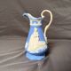 Victorian Porcelain Cruche Pitcher Vase Ewer Sam Alcock Woman Girl