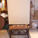 Two Louis XIII period armchairs