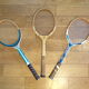 Lot 3 vintage wooden tennis rackets