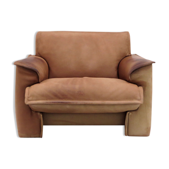 Fauteuil vintage salon en cuir épais fauteuil Leolux
