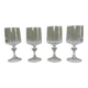 4 crystal glasses