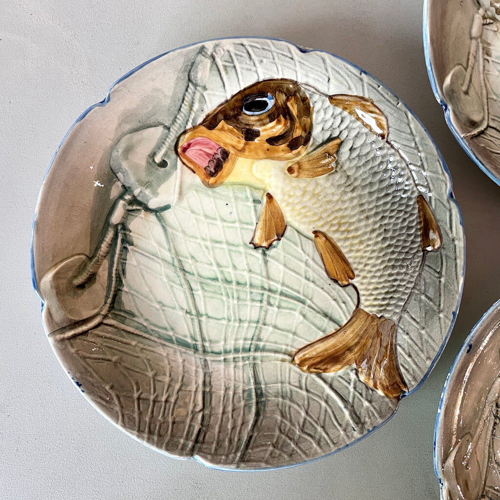 Set of 6 ceramic dinner plates, Spain, 1960s, CH Hispania