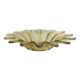 Yellow translucent blown glass pocket emptier