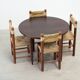 Scandinavian rosewood round dining table