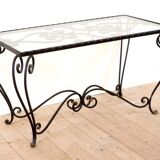 Wrought iron coffee table 1950