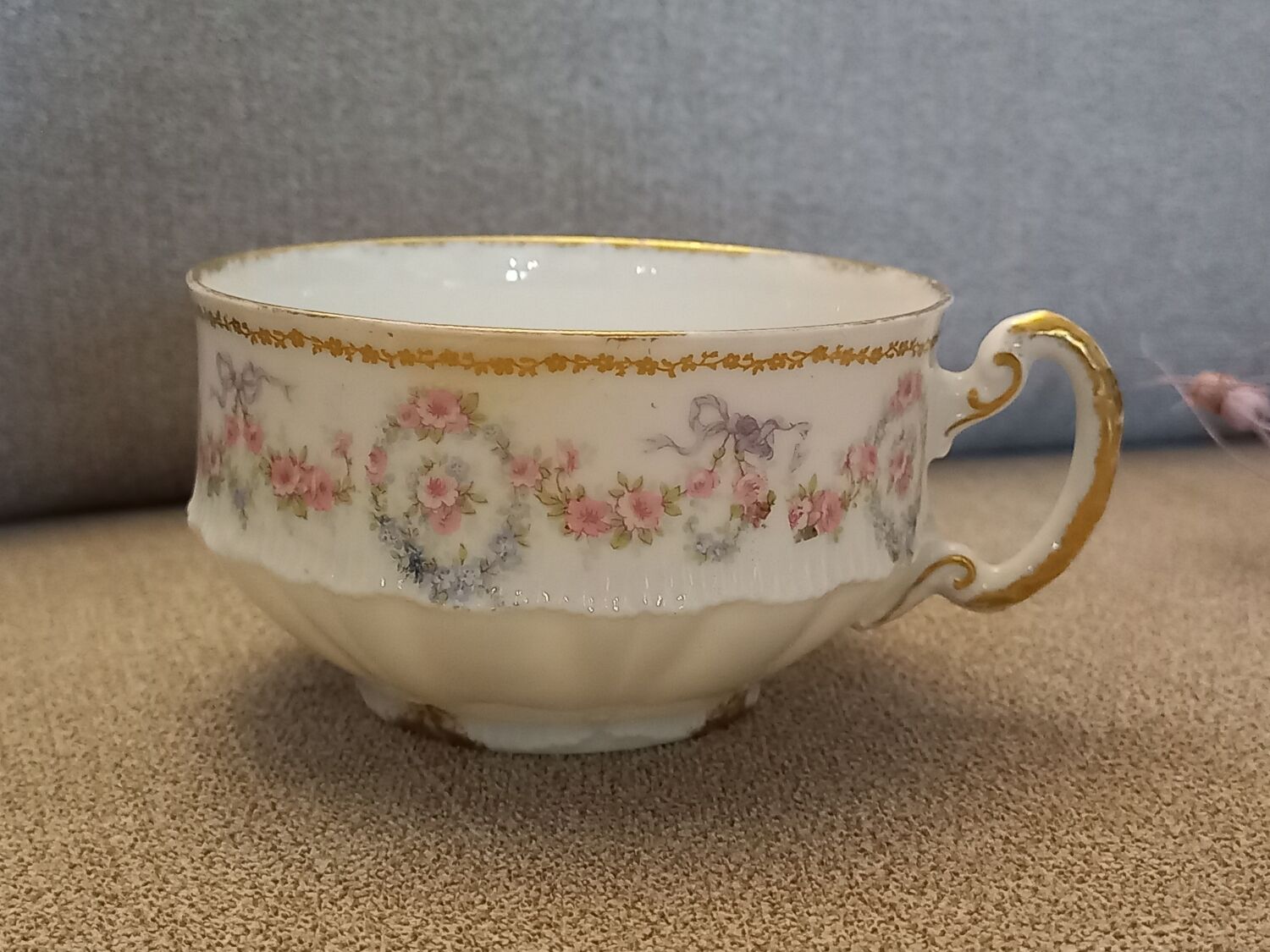 Tea service coffee porcelain Limoges Émile Bourgeois old 19th 20th