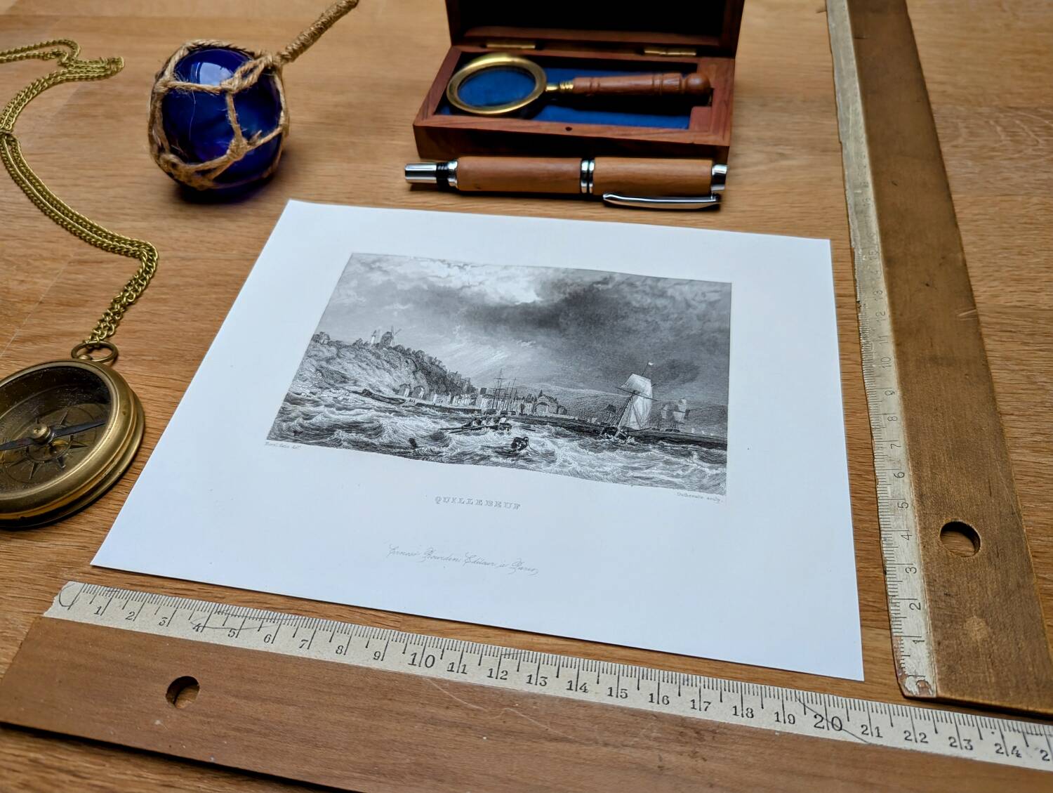 Printed in 1844, Quillebeuf-sur-Seine, Eure.