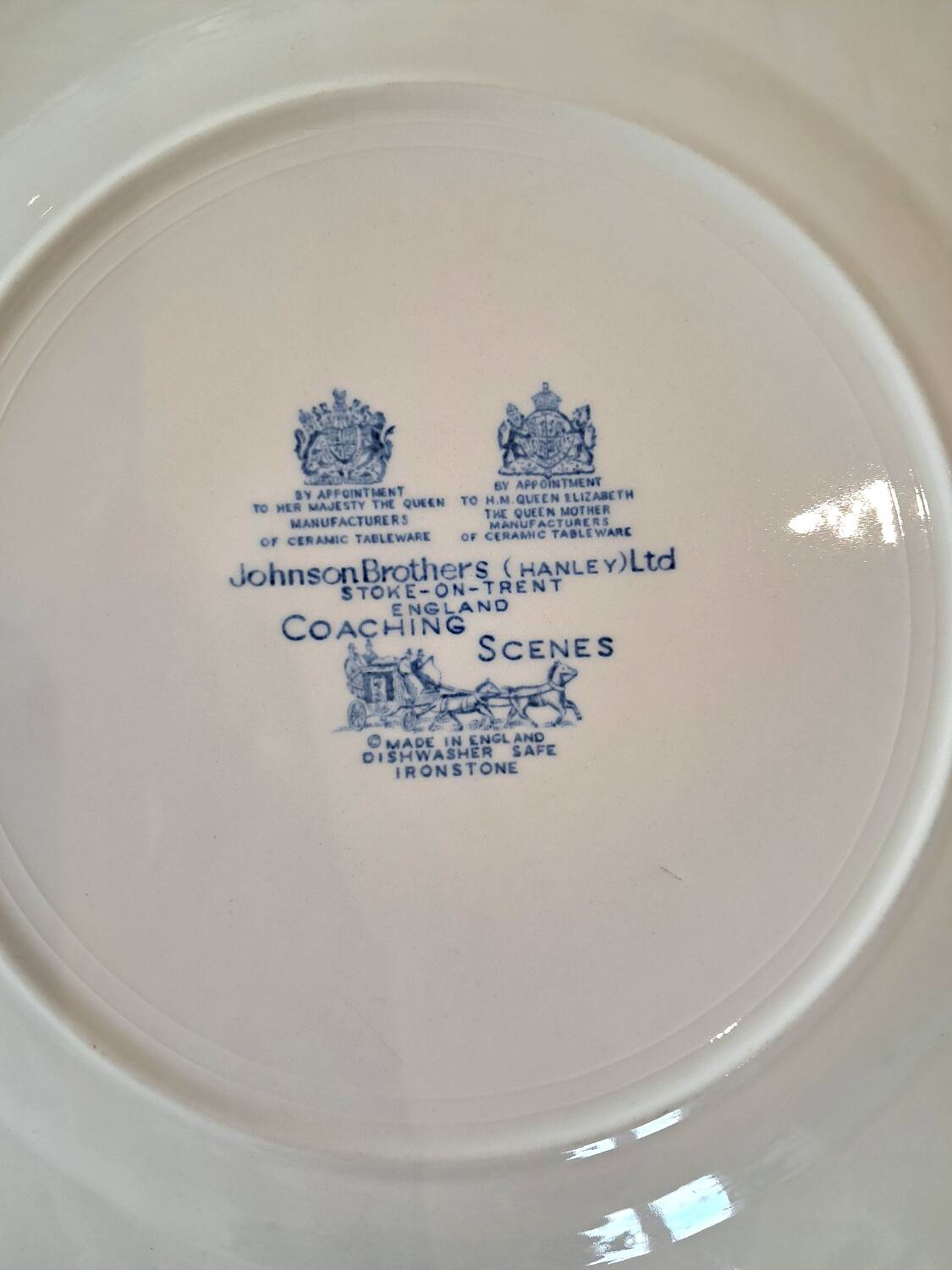 Mismatched antique dinner plates