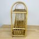 Vintage rattan wall shelf