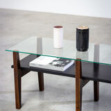 Belgian living room table is designed in a constructivist style of the 50s