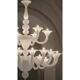 Monumental Contemporary White Rezzonico Murano Glass Chandelier