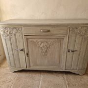 ​Buffet bas Art Déco en bois patiné