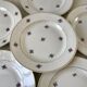 set of 6 dessert plates Digoin Sarreguemines model Floréal years 50-60