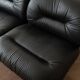 Italian Leather and Chrome Lounge Chairs, 1980s, Set of 3