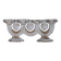 Large glass candle holder by Staffan Gellerstedt | Pukeberg Glasbruk | Sweden
