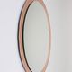 Cristal Arte Pink Oval Rosé Mid-Century Wall Mirror, Italy, 1960s
