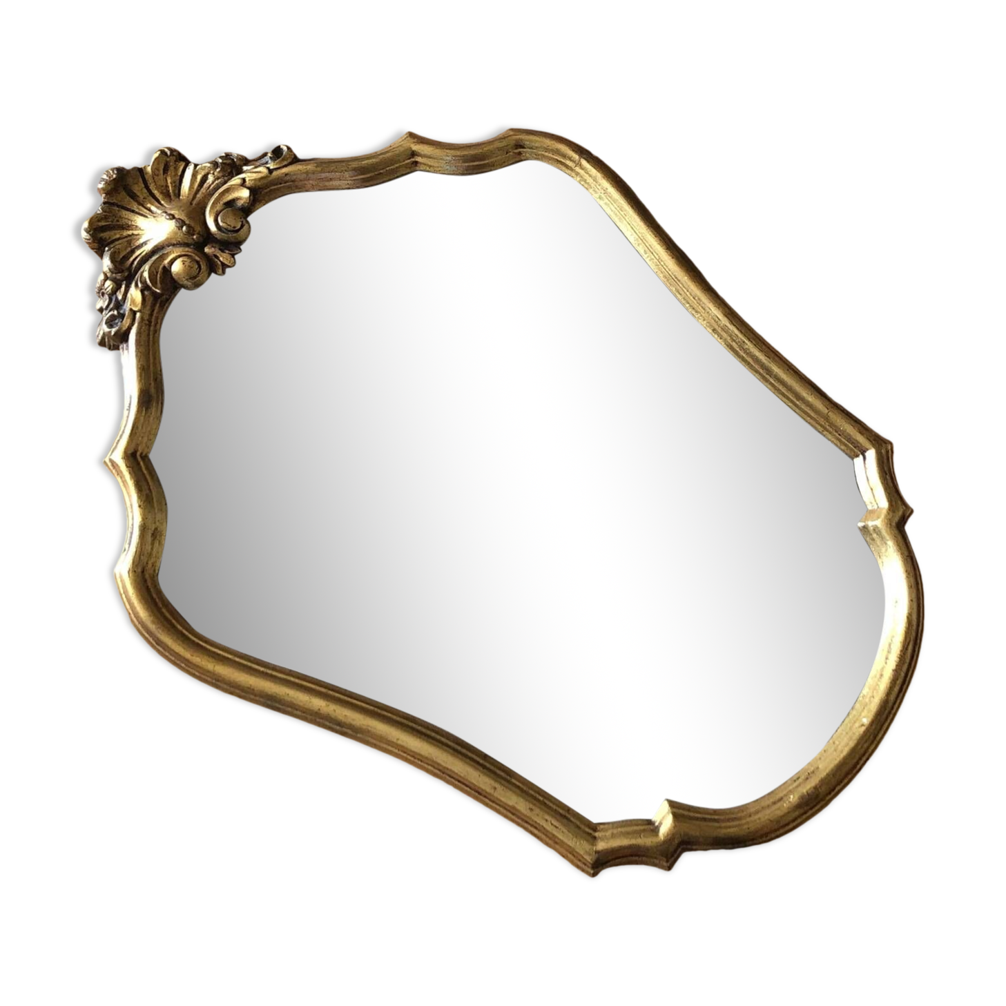 Mirror with gold powder in Louis XV style