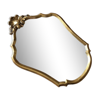 Louis XV style gold powder mirror