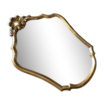 Mirror with gold powder in Louis XV style