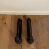 Pop-up Christmas 2022 - Pair of nineteenth cast and bronze chenets