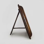 Very large Psyche Mirror in walnut wood. Orthodox bible mirror. 19th century. 53X63 cm - 20.86X24