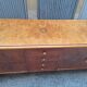Vintage Sideboard in in Walnut Root and Maple Wood with Brass Details, 1940s