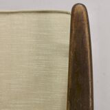 Scandinavian armchair 1960 curved armrests.