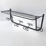 Vintage 1950s coat rack & mirror