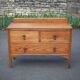 Wooden sideboard, small storage unit, vintage drawer cabinet