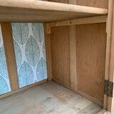 Paris raw wood cabinet 1950