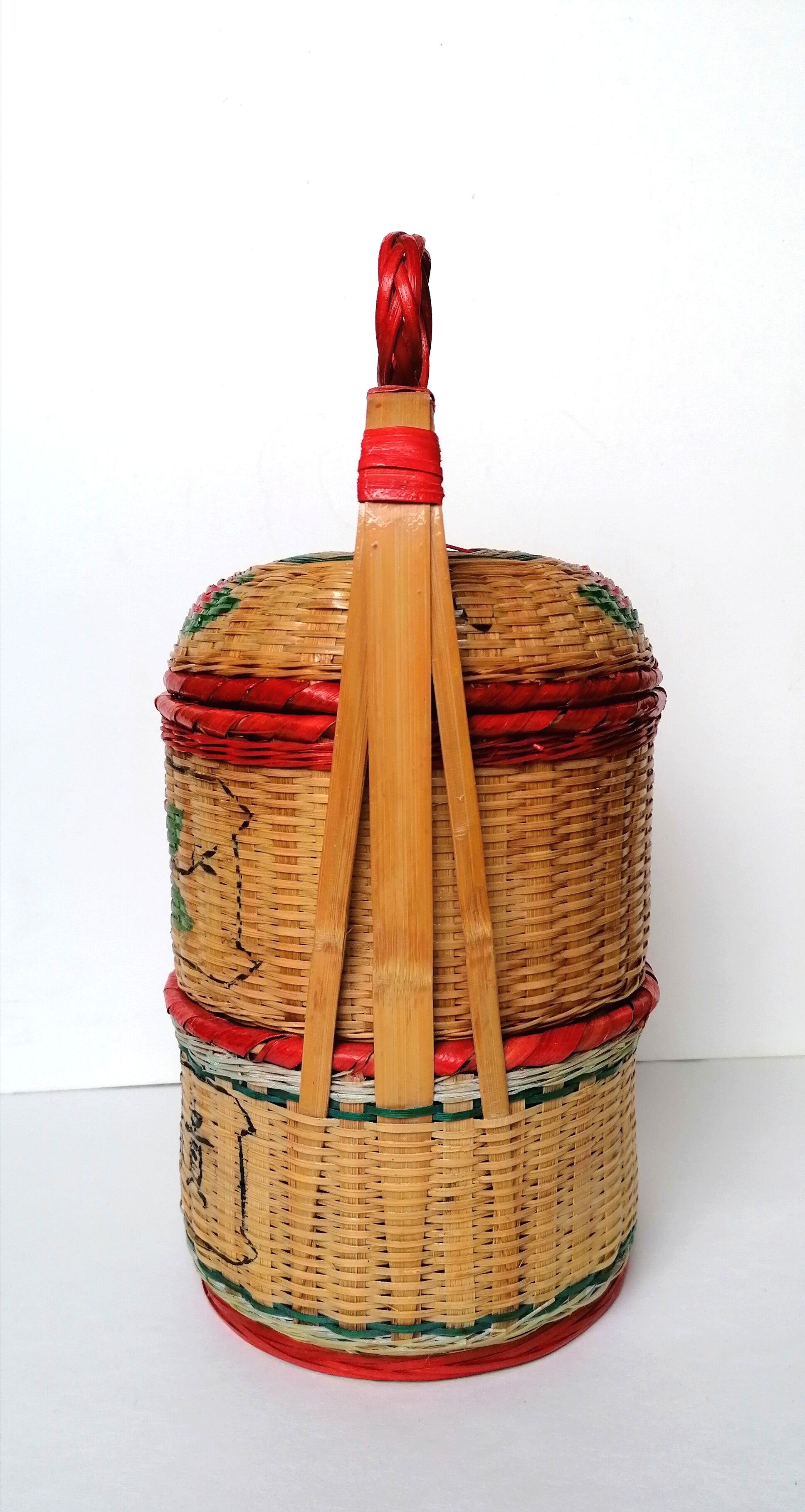 Asian Chinese wedding basket 60s