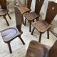 Chaises chêne massif chapo savoyarde art populaire