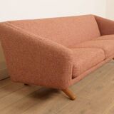 Vintage sofa | 3-seater | ML-90 | pink | reupholstered