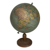 Globe vintage 1950 terrestre Girard et Barrère et Thomas - 46 cm