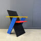 Colourful postmodern armchair, 1980s