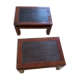 2 wooden bedside tables
