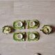 Vintage tea service in glazed ceramic - shape of conchs or shells
