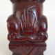 Vintage wooden pair of Foo dogs.