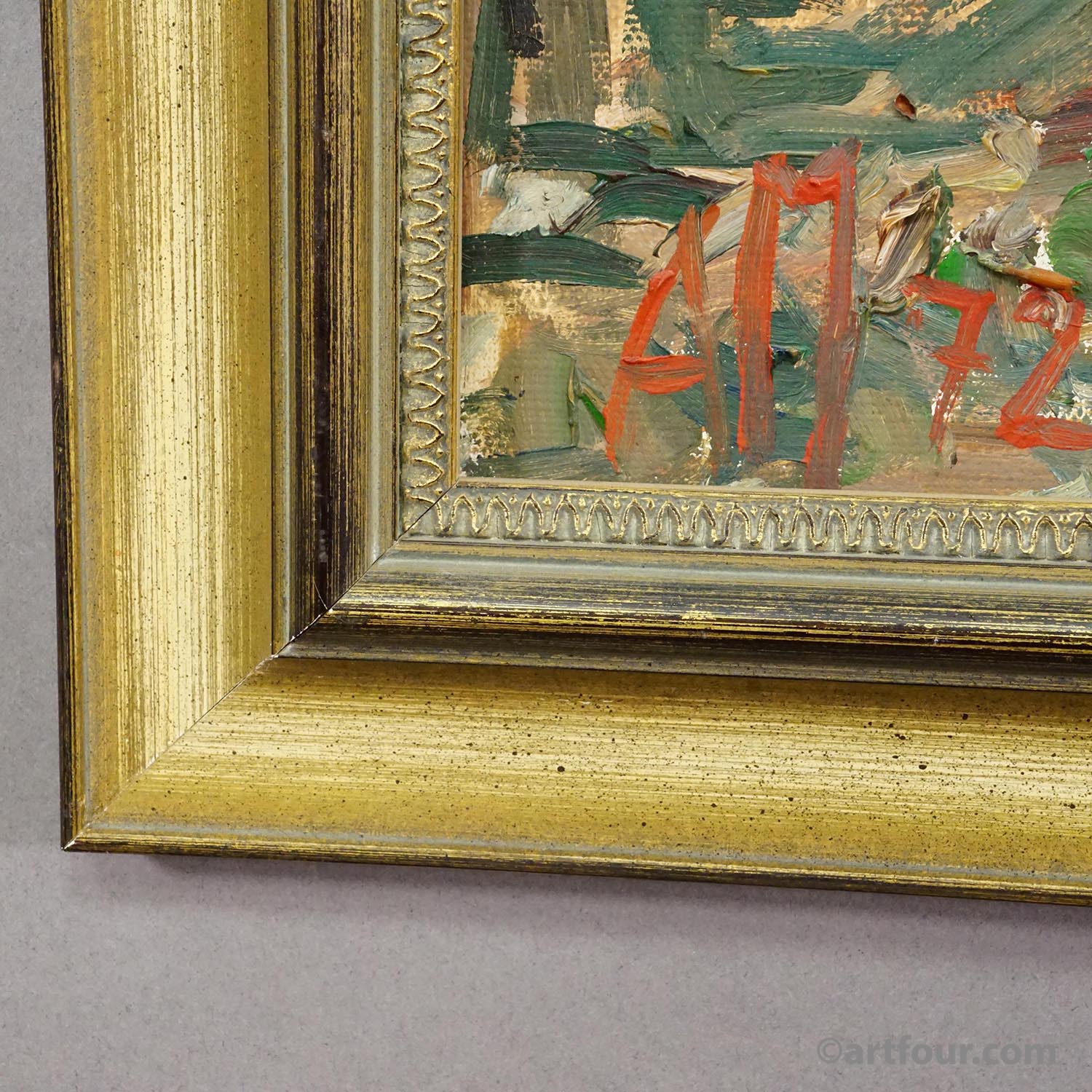 Forest Path – oil painting by Alexander Michael, 1972