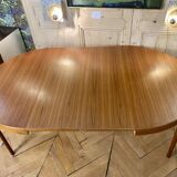 Scandinavian Style Extendable Round Teak Table -