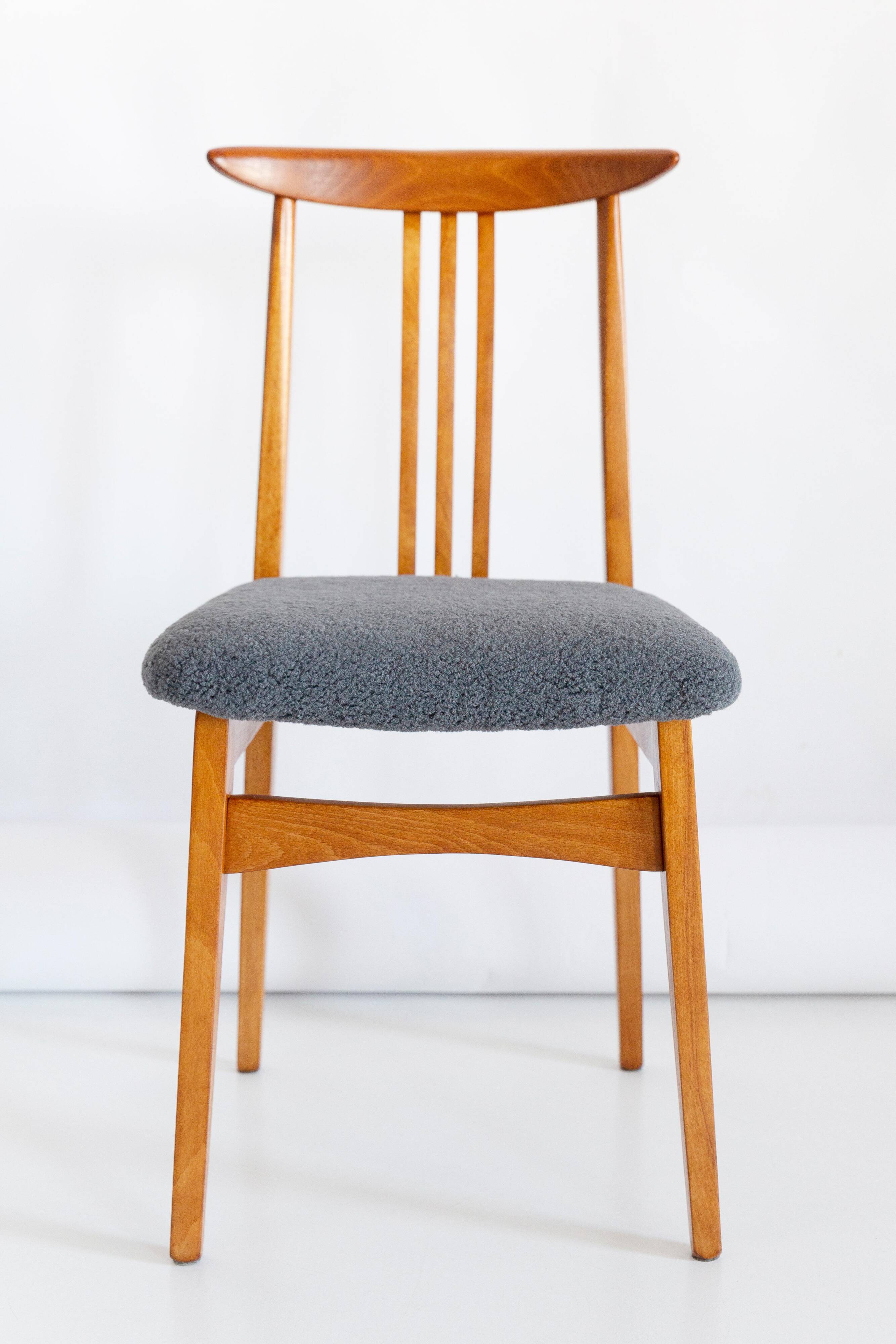 Mid-Century Modern Armchair in Grey Boucle, designed by Mr. Zielinski, Europe, 1960s