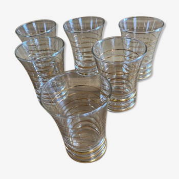 Set of vintage fifties glasses