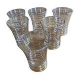 Set of vintage fifties glasses