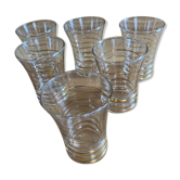 Set of vintage fifties glasses