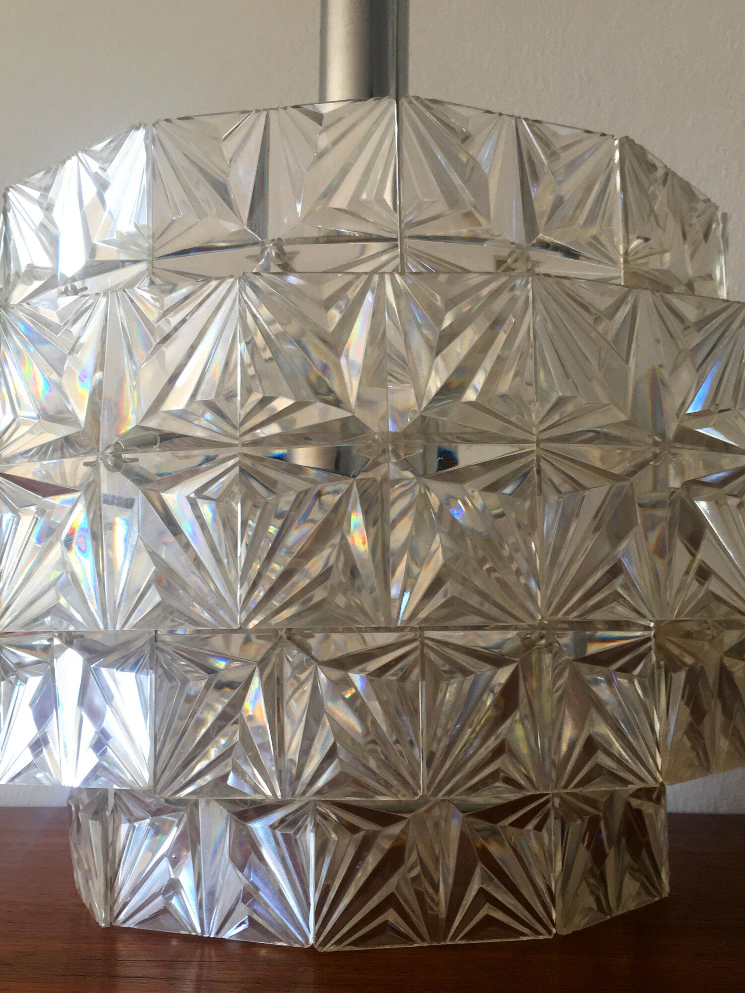 Vintage suspension lamp 60s