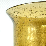 Biot bubbled glass vase