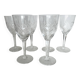 6 crystal wine glasses