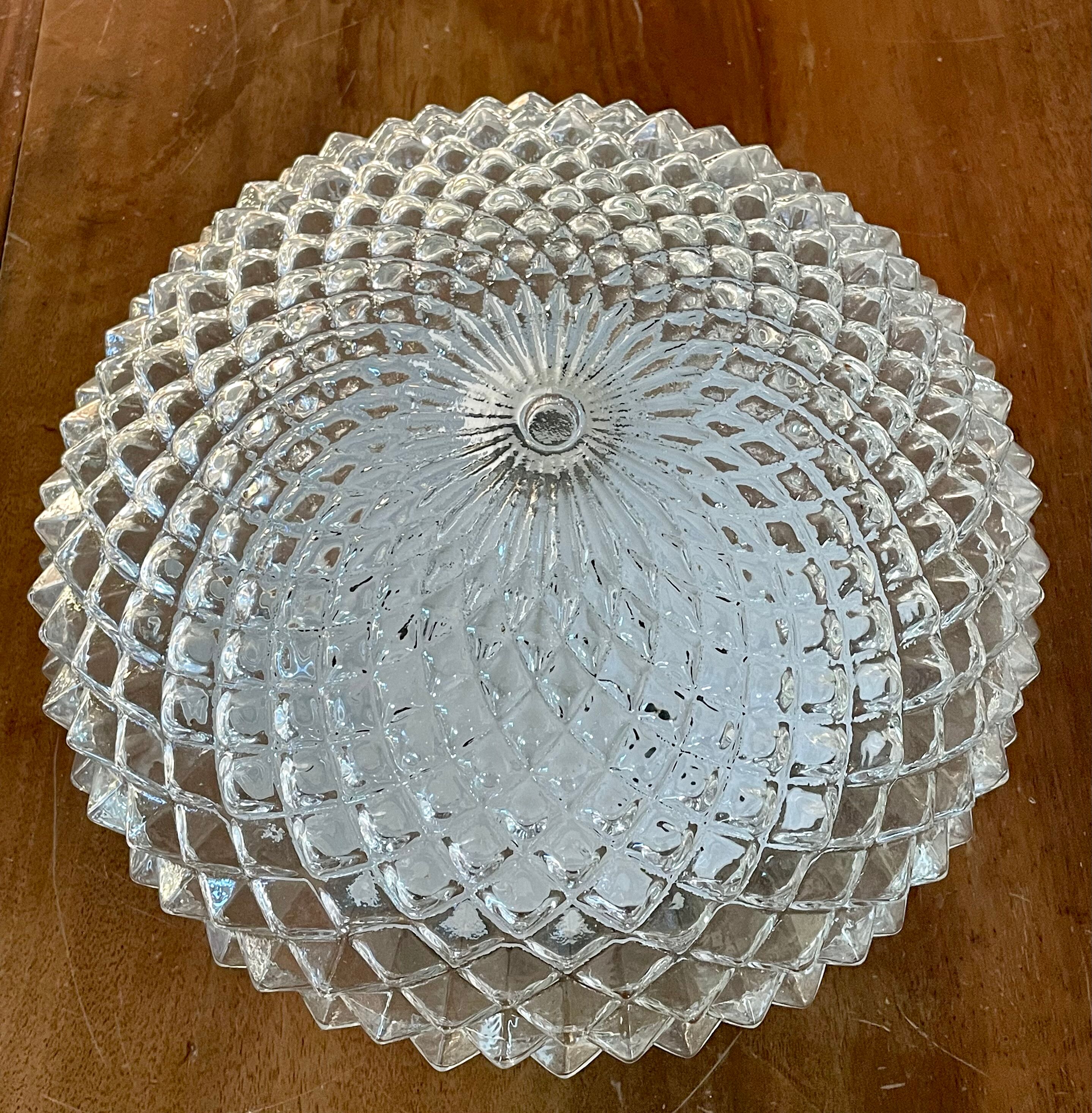Vintage glass sea urchin ceiling lamp 25 cm