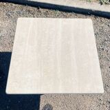Square vintage travertine coffee table