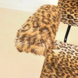 Vintage modernist leopard armchair